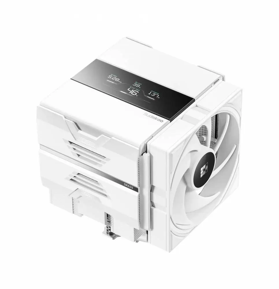 Охладител за процесор Sudokoo SK620V WHITE Dual-Tower CPU Cooler 