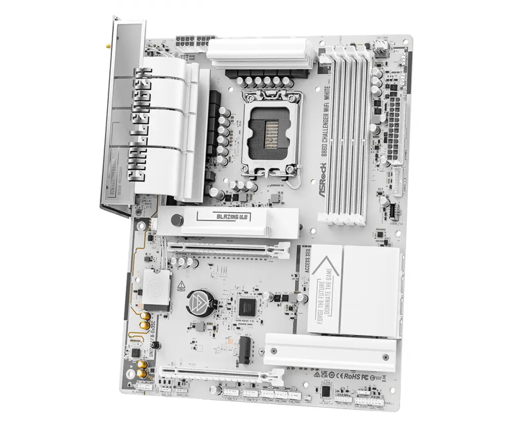 Дънна платка Asrock B860 CHALLENGER White WIFI LGA1851