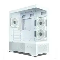 Zalman кутия Case ATX - Chronix WHITE V2 - 3 x 120 mm A-RGB, USB-C, Tempered Glass