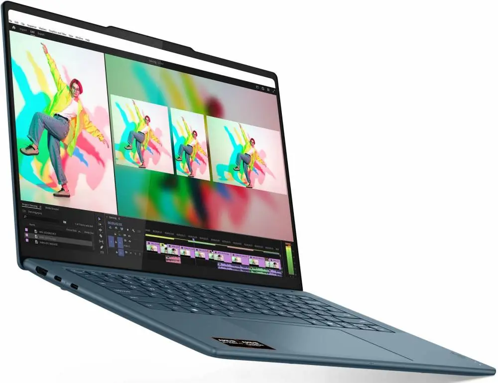 Лаптоп LENOVO Yoga Pro 7 AMD Ryzen AI 7 350 14.5inch OLED 500N 90Hz 32GB DDR5 1TB W11H Tidal Teal - 83KG000QBM