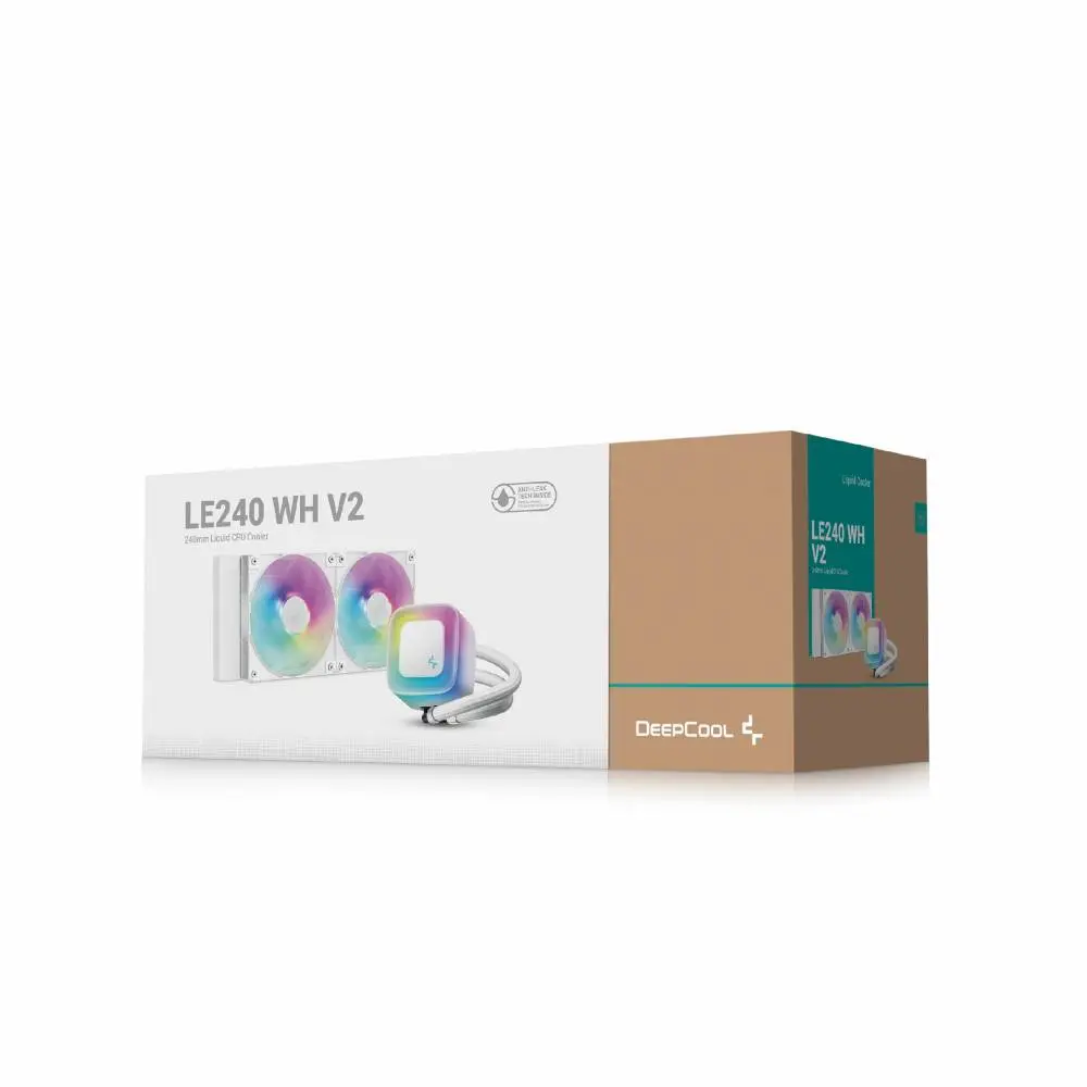 Водно охлаждане DeepCool Water Cooling LE240 V2 WH ARGB 