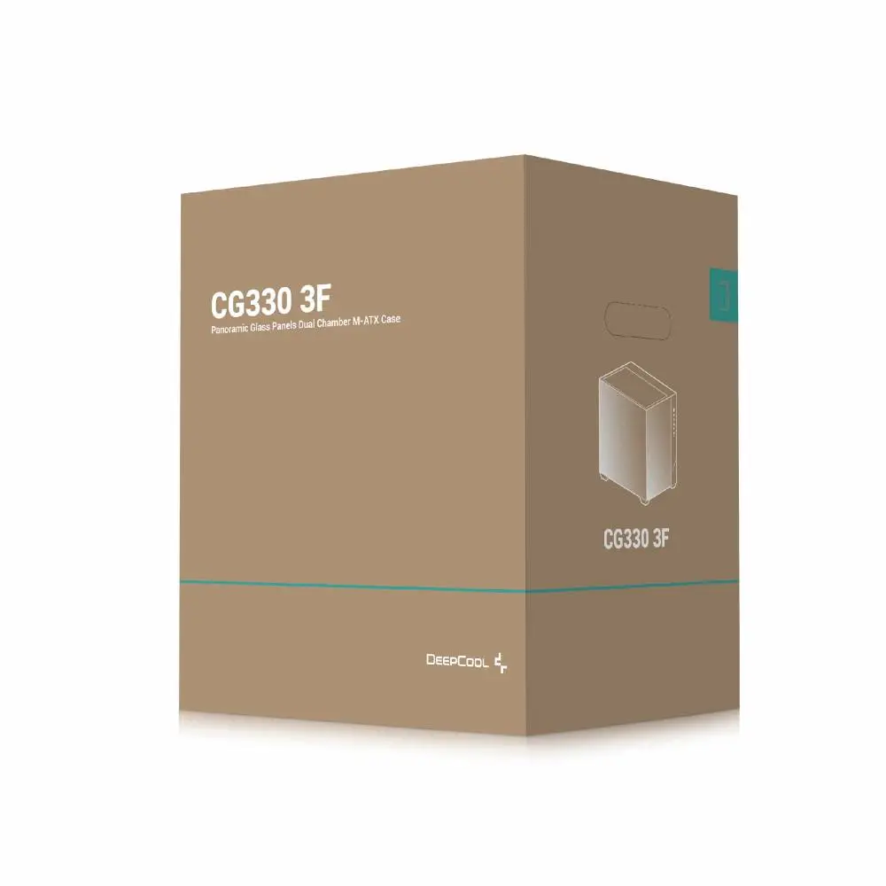 DeepCool кутия Case mATX - CG330 3F - 3 ARGB Fans