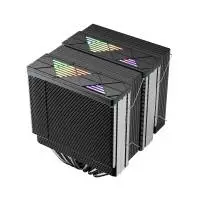 Охладител за процесор 1stPlayer CRYO CY12LD Black CPU Cooler LGA1851/AM5, Dual-Tower, ARGB