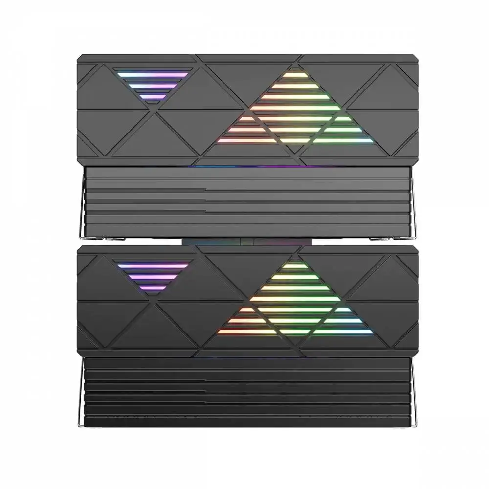 Охладител за процесор 1stPlayer CRYO CY12LD Black CPU Cooler LGA1851/AM5, Dual-Tower, ARGB