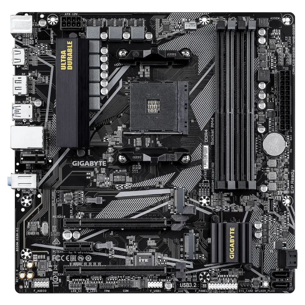 Дънна платка GIGABYTE B550M DS3H R2 AM4