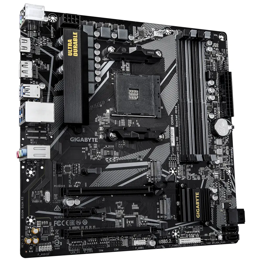 Дънна платка GIGABYTE B550M DS3H R2 AM4