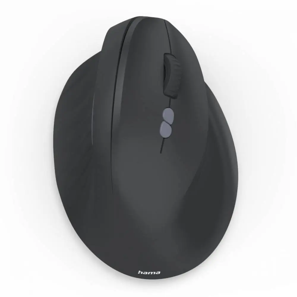 HAMA Безжична ергономична мишка &bdquo;EWM-500R&ldquo;, оптична, 7 бутона, черна