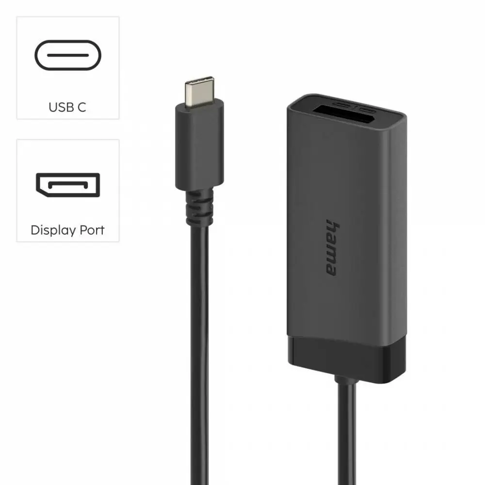 HAMA Видео адаптер, USB-C - DisplayPort / HDMI&trade;, Ultra-HD 4K@60hz