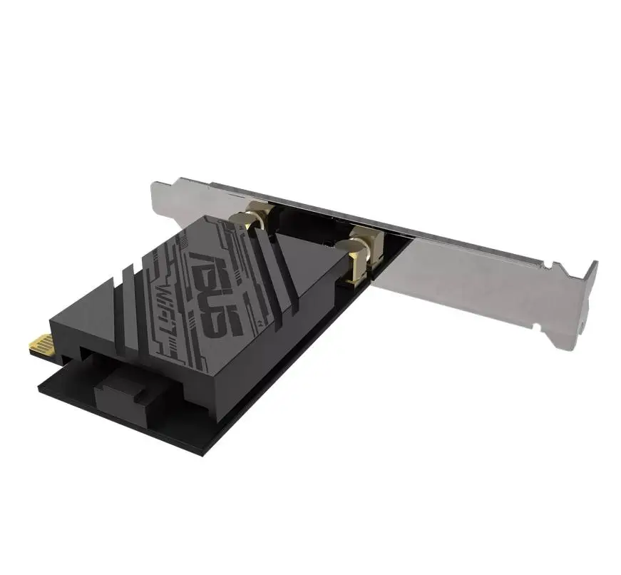 Адаптер Asus PCI-E Adapter, PCE-BE92BT, BE9400, Tri-Band, Bluetooth 5.4, magnetized base, WPA3, OFDMA, MLO, only compatible with lntel motherboards, Black - 90IG08U0-MO0B00