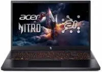 Лаптоп Acer Nitro V 15 AI ANV15-42-R1UL, 15.6", FHD 165Hz, AMD Ryzen 7 7445HS (3.2/3.55GHz, 16M), NVIDIA RTX 4050 6GB GDDR6, 16GB DDR5, 1 TB M.2 SSD - NH.U31EX.008