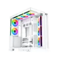 Xigmatek кутия Case ATX - Aqua 7 Arctic - 8 ARGB Fans, USB-C