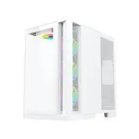 Xigmatek кутия Case ATX - Aqua 7 Arctic - 8 ARGB Fans, USB-C