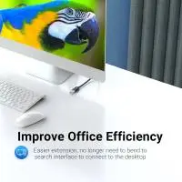 Vention Кабел USB 3.0  Extension AM / AF - 0.5M Black - CBHBD