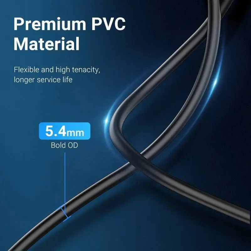 Vention Кабел USB 3.0  Extension AM / AF - 0.5M Black - CBHBD