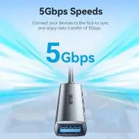 Vention хъб USB3.0 HUB 4 port Aluminium - CKOHB