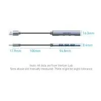Vention хъб USB3.0 HUB 4 port Aluminium - CKOHB