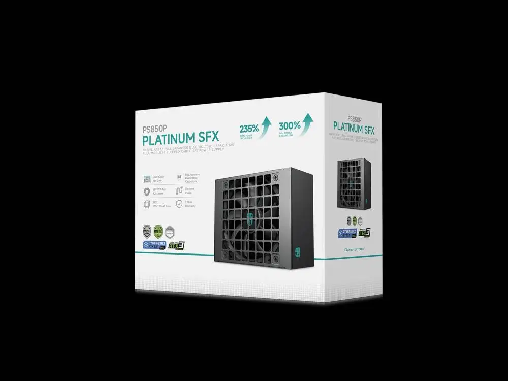 Захранване DeepCool PS850P PSU SFX 3.1 1000W 80 Plus Platinum, ITX, Full Modular