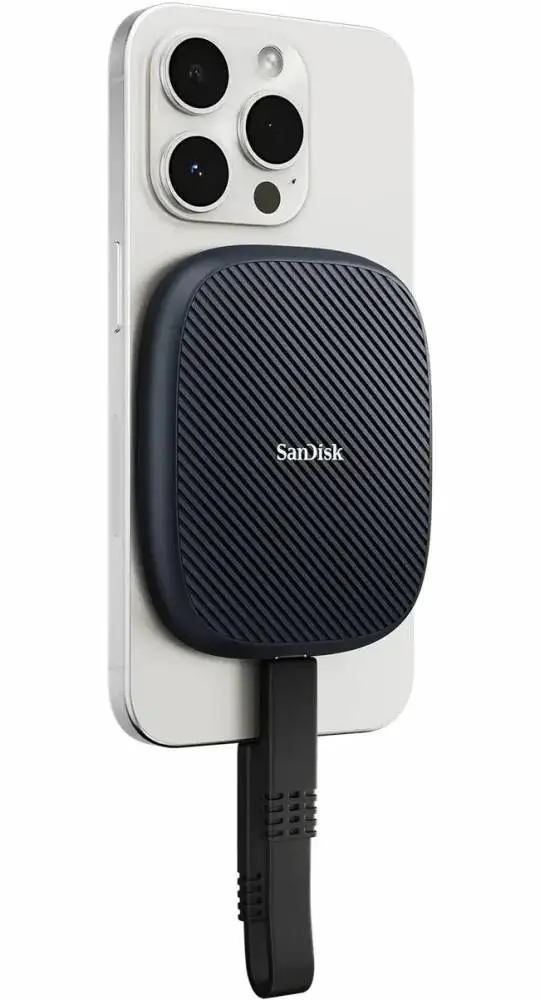 Външен диск SANDISK External Amber USB 1TB Phone SSD - SDSSDE62M-1T00-G25