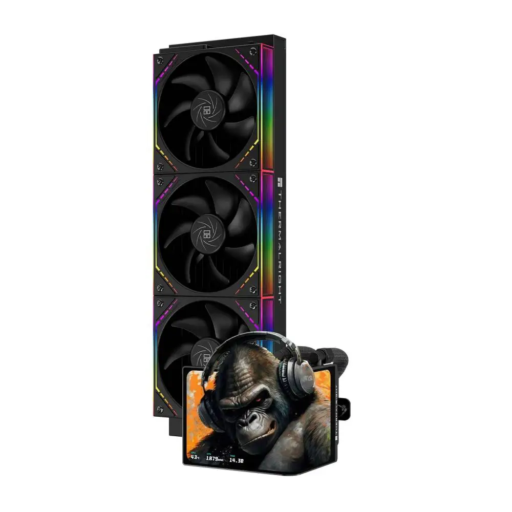 Водно охлаждане Thermalright Levita Vision 360 ARGB Black, 6.67 inch Curve AMOLED Display Water Cooling