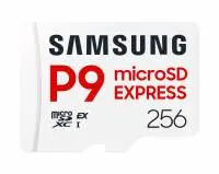 Карта памет Samsung microSDXC, 256GB, P9 Express, 800 MB/s, UHS-I 90 MB/s U3, V30, A1