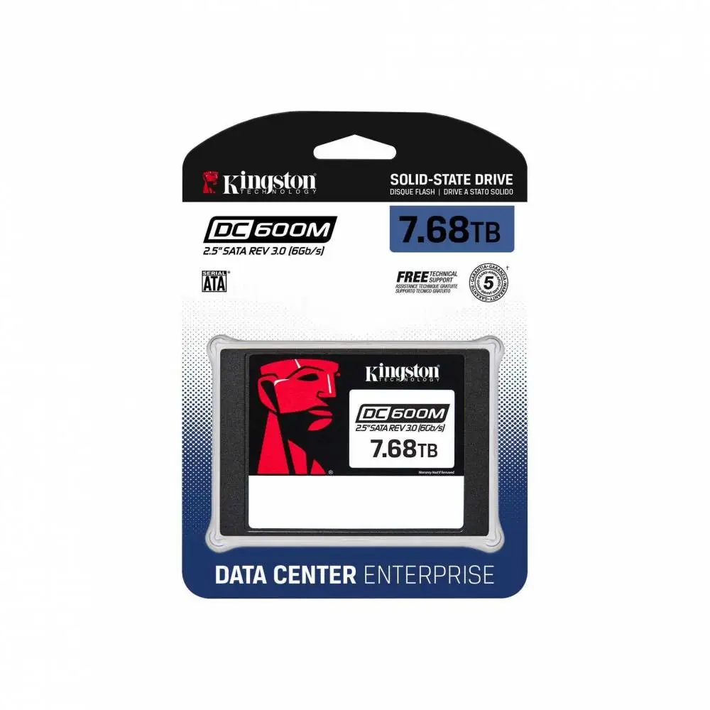 Диск SSD Kingston DC600M 7.68TB 2.5'' Enterprise SATA3 6Gb/s - SEDC600M/7680G