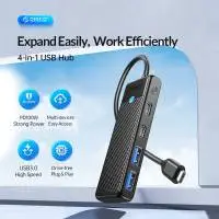 Orico хъб USB3.1 HUB Type-C - 2 x USB3.0, 2 x USB-C - PAPW2AC-C3-05-BK-EP