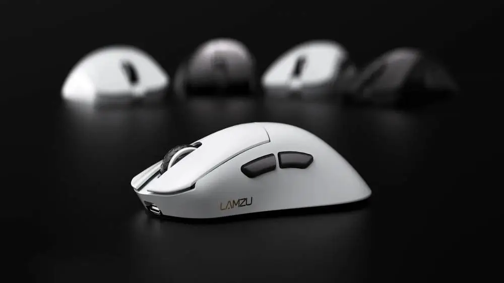 Професионална геймърска мишка Lamzu PARO 8K White - Wireless Gaming Mouse