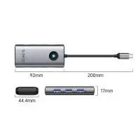 Orico докинг станция Docking Station Type-C - PW11-6P25R-GY-BP - HDMI, USB-A x 3, PD100W x 1, LAN (2.5Gbps)