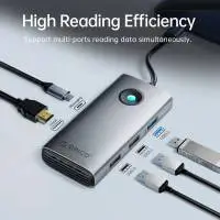 Orico докинг станция Docking Station Type-C - PW11-6P25R-GY-BP - HDMI, USB-A x 3, PD100W x 1, LAN (2.5Gbps)