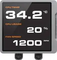 Водно охлаждане COUGAR Poseidon Vistek Pro ARGB 240 AiO Liquid Watercooling Black - CGR-PSDVPRGB-B-240 