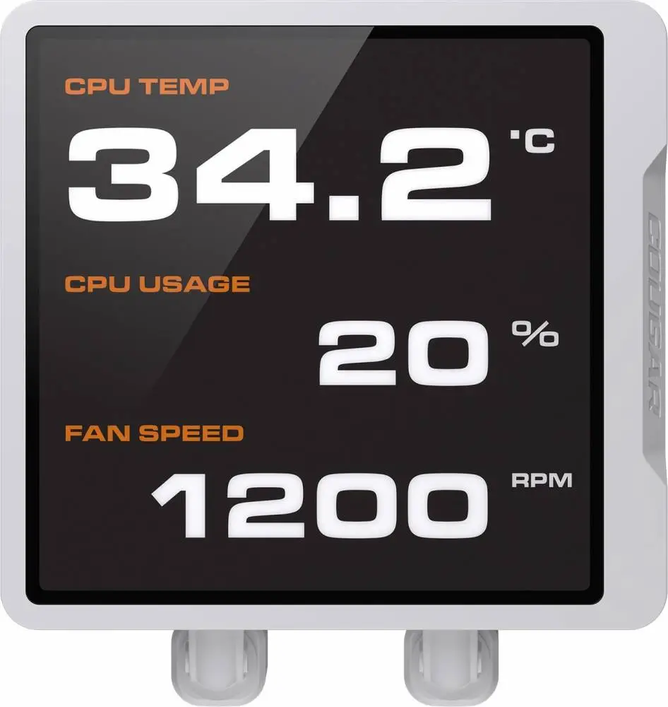 Водно охалждане COUGAR Poseidon Vistek Pro ARGB 240 AiO Liquid Watercooling White - CGR-PSDVPRGB-W-240