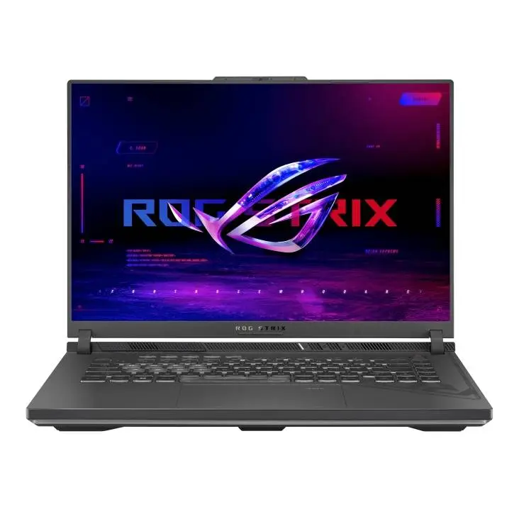Лаптоп Asus Strix G16 G614PM-RV160,Ryzen 9 8940HX 2.4GHz (80MB Cache, up to 5.3GHz, 16 cores, 32 Threads)16.0  WUXGA 1920X1200 16:10 Bend+300nits Anti-Glare sRGB 100% Wide View,165Hz,DDR5 32GB ( 16GB DDR5-5200 SO-DIMM *2 ) ,1TB G4 , RTX&nbsp;5060&nbsp; 8GB,Wi-Fi 6E No OS