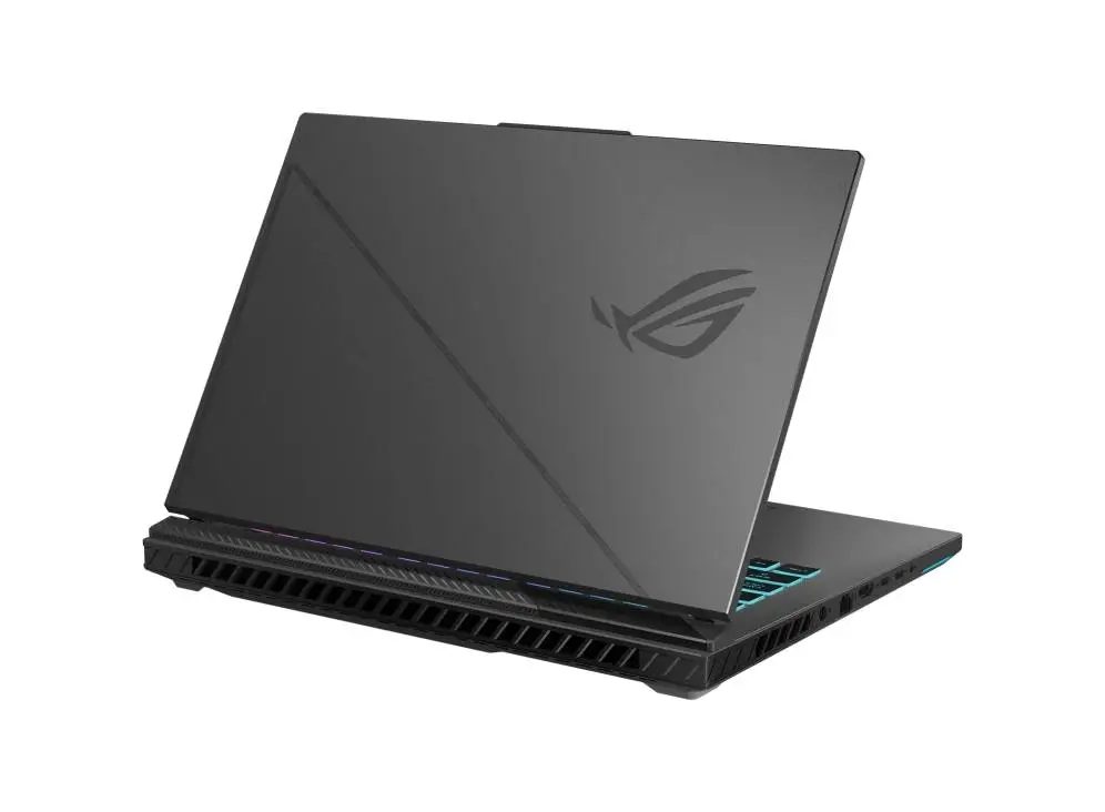 Лаптоп Asus Strix G16 G614PM-RV160,Ryzen 9 8940HX 2.4GHz (80MB Cache, up to 5.3GHz, 16 cores, 32 Threads)16.0  WUXGA 1920X1200 16:10 Bend+300nits Anti-Glare sRGB 100% Wide View,165Hz,DDR5 32GB ( 16GB DDR5-5200 SO-DIMM *2 ) ,1TB G4 , RTX&nbsp;5060&nbsp; 8GB,Wi-Fi 6E No OS