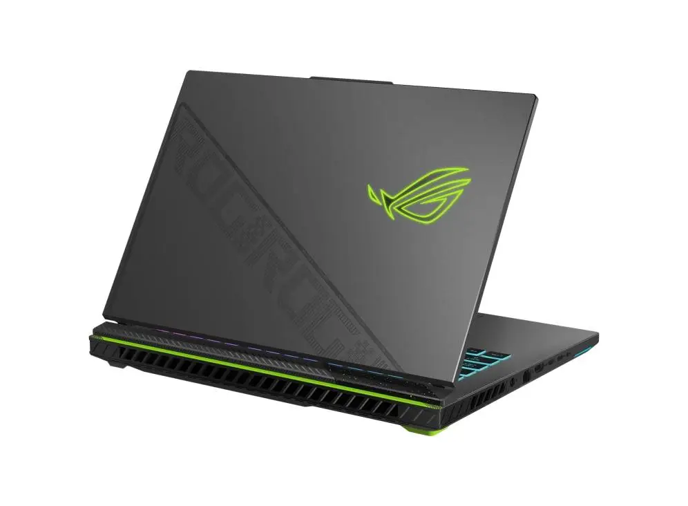 Лаптоп Asus Strix G16 G614PM-RV160,Ryzen 9 8940HX 2.4GHz (80MB Cache, up to 5.3GHz, 16 cores, 32 Threads)16.0  WUXGA 1920X1200 16:10 Bend+300nits Anti-Glare sRGB 100% Wide View,165Hz,DDR5 32GB ( 16GB DDR5-5200 SO-DIMM *2 ) ,1TB G4 , RTX&nbsp;5060&nbsp; 8GB,Wi-Fi 6E No OS