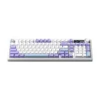Геймърска механична клавиатура Ajazz Wireless Gaming Mechanical Keyboard AK980 V2 - Maillard Switch [Linear] (English US), Purple, White