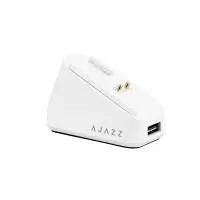 Ajazz професионална геймърска мишка AJ139P V3 MC - Wireless Gaming Mouse - 1K, Magnetic Charging Dock, White