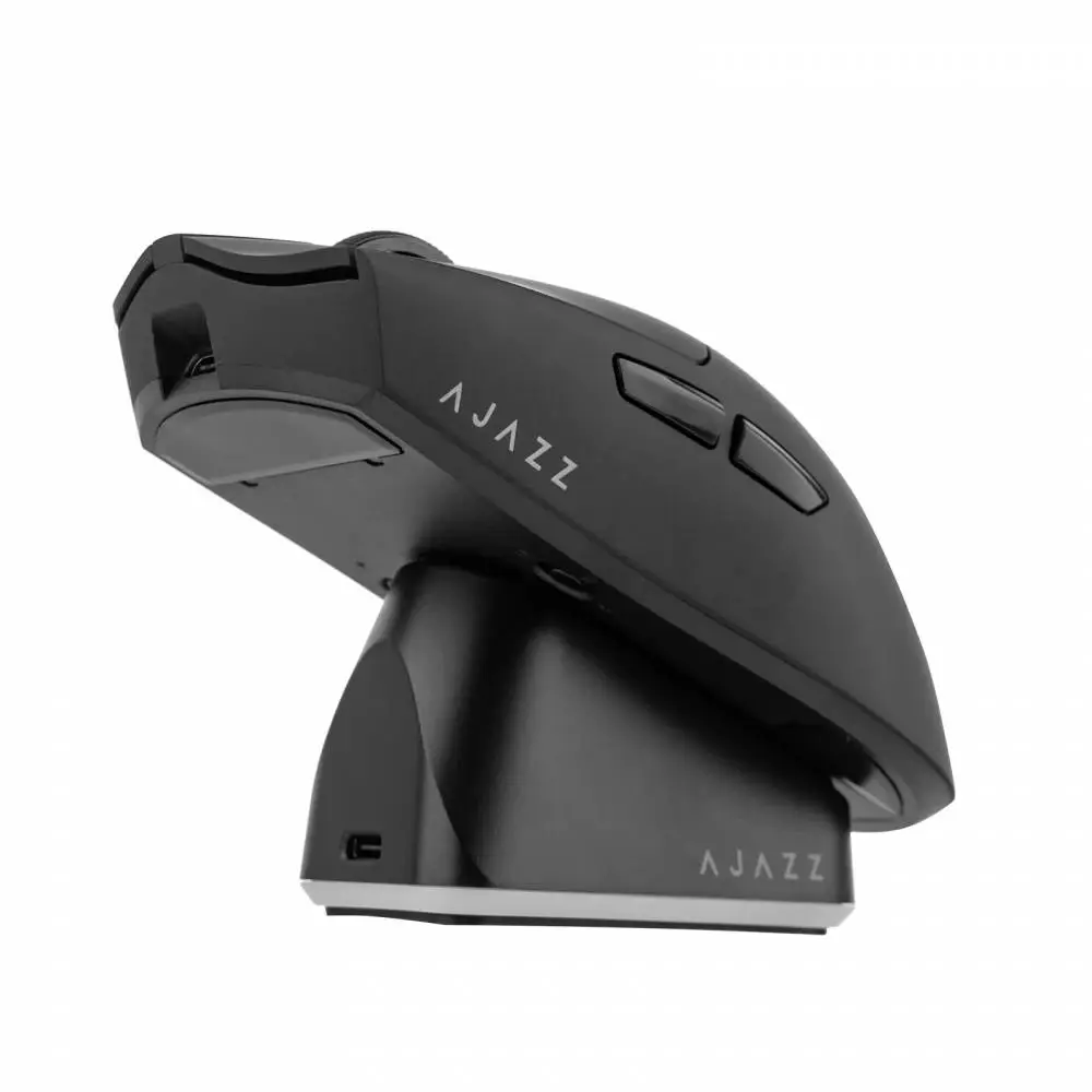 Ajazz професионална геймърска мишка AJ139P V3 MC - Wireless Gaming Mouse - 1K, Magnetic Charging Dock, Black