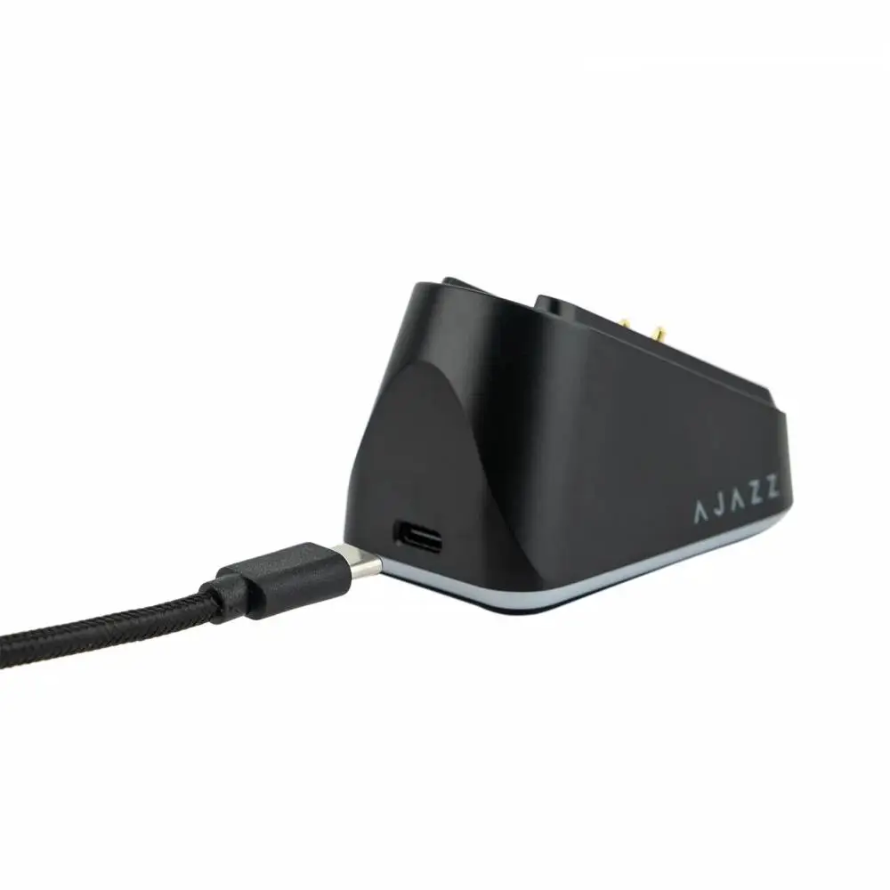Ajazz професионална геймърска мишка AJ139P V3 MC - Wireless Gaming Mouse - 1K, Magnetic Charging Dock, Black