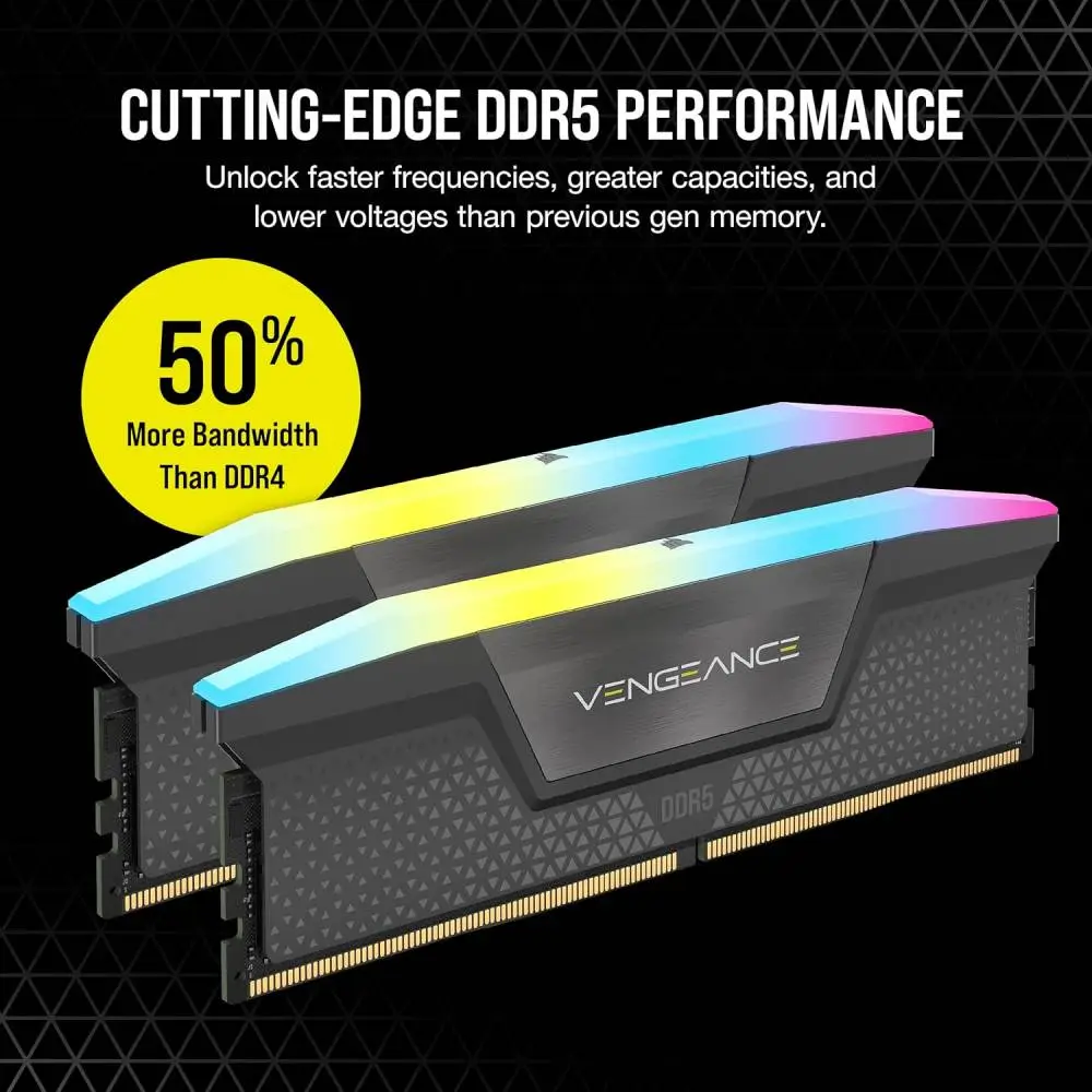 Памет Corsair Vengeance 32GB (2x16GB) DDR5 6400MHz CL36 XMP - CMK32GX5M2B6400Z32