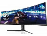Геймърски монитор ASUS ROG STRIX XG49VQ, 49", 3840 x 1080, VA, 144Hz, 4ms, 1800R - (90LM04H0-B01170)