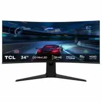 Геймърски монитор TCL Mini-LED, 3440 x 1440, 170Hz, 1ms, 1500R, 34", 1600cd/m2, HDR10 - (34R83Q)