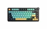 Геймърска механична клавиатура Aula Wireless Gaming Mechanical Keyboard AU75 - Bloomfield Switch [Linear] (English US), Turmeric yellow