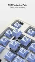 Геймърска механична клавиатура Aula Wireless Gaming Mechanical Keyboard AU75 - Bloomfield Switch [Linear] (English US), Turmeric yellow