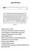 Геймърска механична клавиатура Aula Wireless Gaming Mechanical Keyboard AU75 - Bloomfield Switch [Linear] (English US), Turmeric yellow