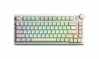Геймърска механична клавиатура Aula Wireless Gaming Mechanical Keyboard AU75 - Bloomfield Switch [Linear] (English US), Beige