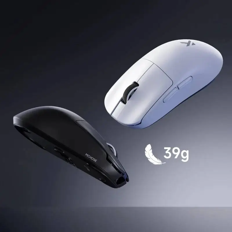 MCHOSE професионална геймърска мишка L7 Ultra Plus Black - Wireless Gaming Mouse - Dual 8K, Kailh Optical