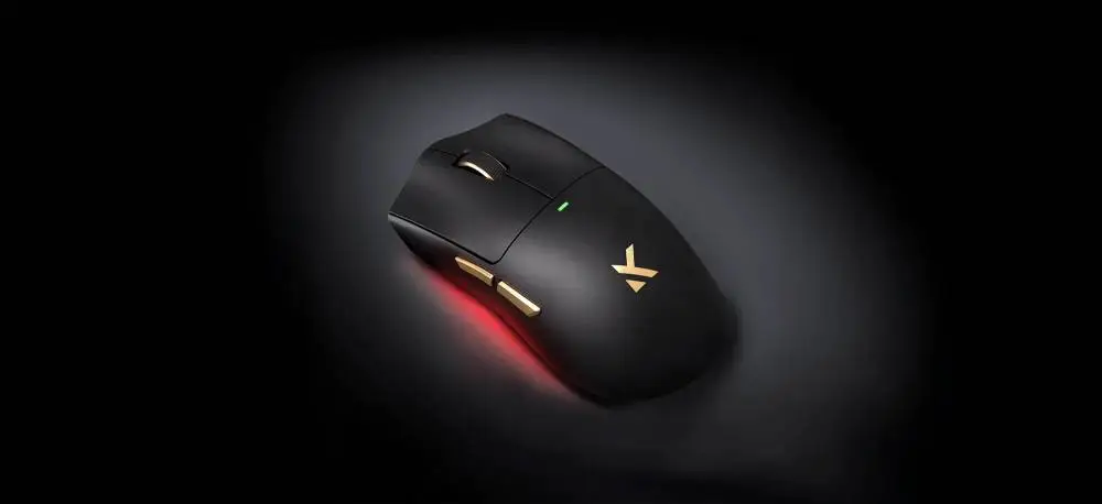 MCHOSE професионална геймърска мишка K7 Ultra Black - Wireless Gaming Mouse - Dual 8K, Omron Mechanical, Magnetic Charging Dock