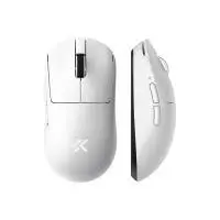 MCHOSE професионална геймърска мишка A7 V2 Ultra White - Wireless Gaming Mouse - Dual 8K, Omron Mechanical