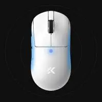 MCHOSE професионална геймърска мишка A7 V2 Ultra White - Wireless Gaming Mouse - Dual 8K, Omron Mechanical