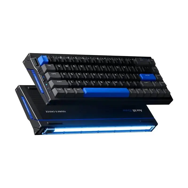 MCHOSE геймърска механична клавиатура Gaming Mechanical Keyboard Ace 68 Turbo - 16K, Mount Tai Magnetic Switch GT [Tactile] (English US), Black